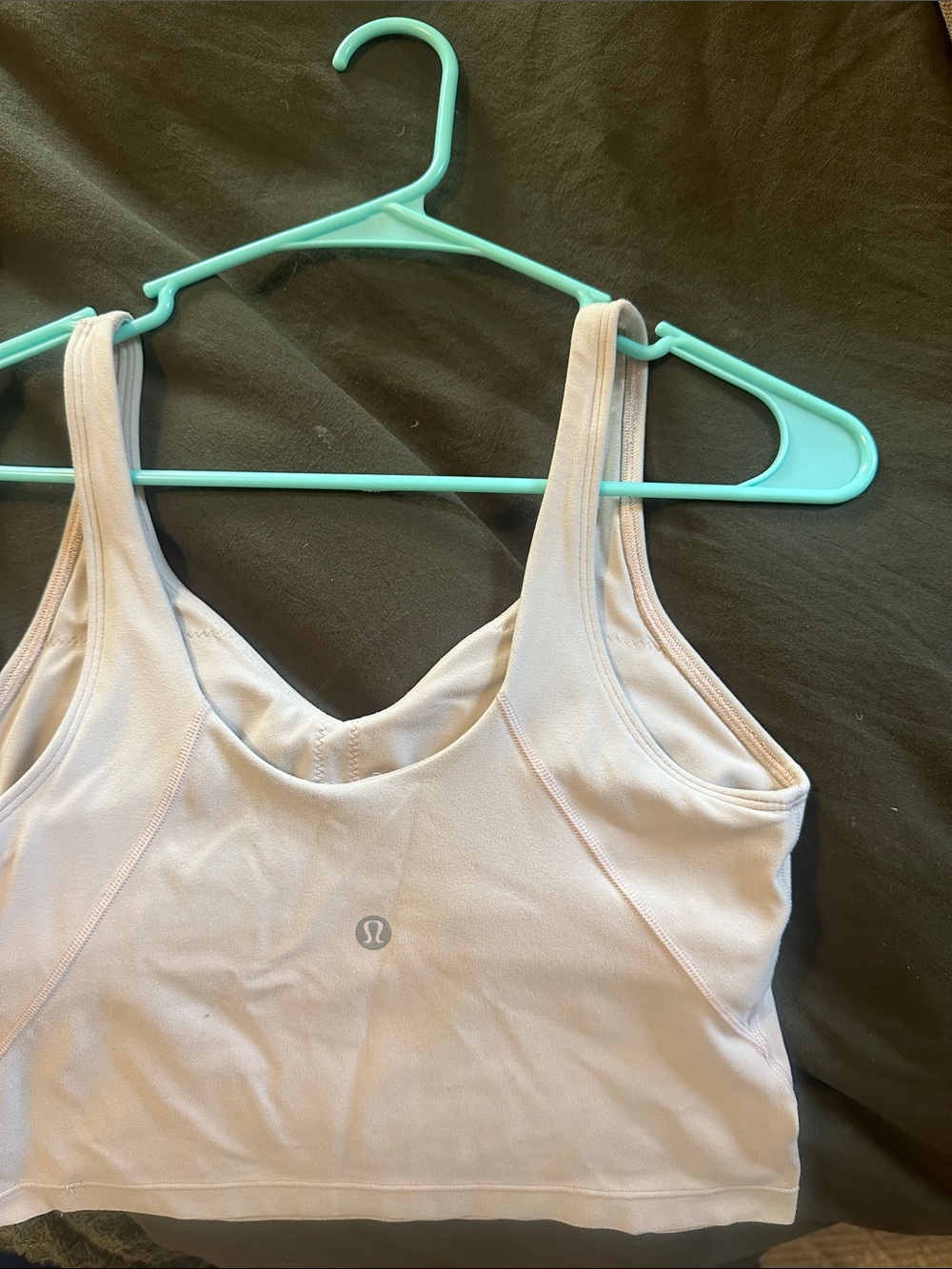 lululemon athletica light beige scoop sports bra - Picture 2 of 2